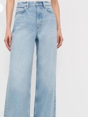 Reformation Cary Lived In Wide Leg Jeans Size 26